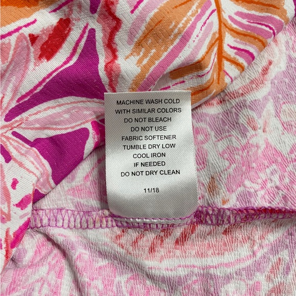 IBKUL Sun Swim Shirt Top Vented Mesh 3/4 BELL Sleeve Collar Golf Tennis size M - Picture 13 of 13